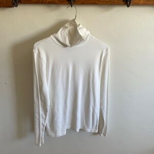 Large cream turtleneck